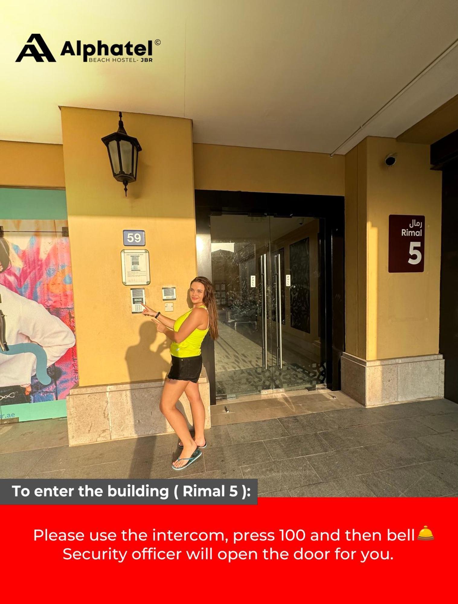 Alphatel Beach Hostel Jbr Dubai Exterior foto